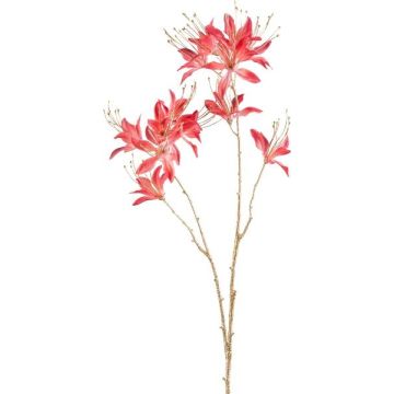 Branche artificielle d'amaryllis de jardin FRIHEL, saumon, 80 cm