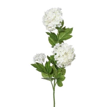 Branche artificielle Boule de neige SNAVEN, crème, 60cm