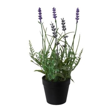 Fleur en plastique Lavande HIKOM en pot décoratif, violet, 25cm Fleur en plastique Lavande HIKOM en pot décoratif, violet, 25cm