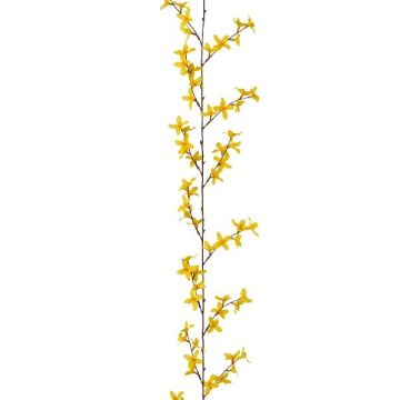 Guirlande de fleurs artificielles Forsythia GLIP, jaune, 165cm