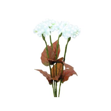 Hortensia artificiel MARGARETHE, 4 pièces, LEDs, blanc, 80cm Hortensia artificiel MARGARETHE, 4 pièces, LEDs, blanc, 80cm