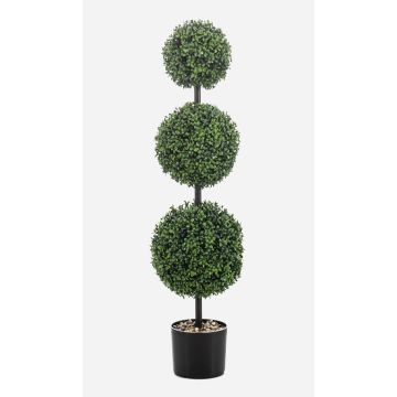 Buis artificiel en forme de boule triple TOM, pot décoratif, crossdoor, tronc artificiel, 3 pièces, 100cm Buis artificiel en forme de boule triple TOM, pot décoratif, crossdoor, tronc artificiel, 3 pièces, 100cm