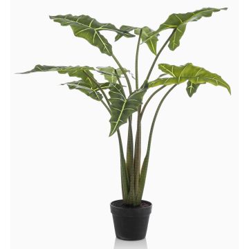 Plante artificielle Alocasia Sanderiana MUNAY en pot décoratif, vert, 120cm