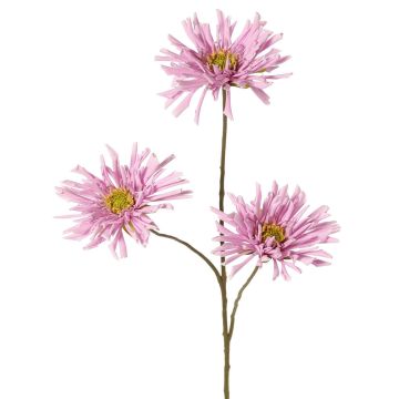 Branche artificielle de chrysanthème LASDIM, violette, 75 cm, Ø 11 cm