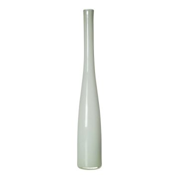 élancé Verre Vase bouteille NASTASYA, blanc, 60cm, Ø10cm élancé Verre Vase bouteille NASTASYA, blanc, 60cm, Ø10cm
