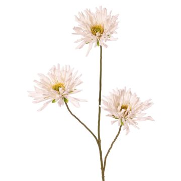 Branche artificielle de chrysanthème LASDIM, blanche, 75 cm, Ø 11 cm