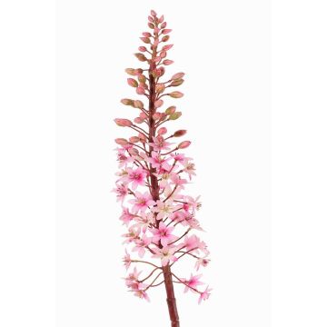 Fleur artificielle : lys à crête ZERFIM, rose-vert, 90 cm