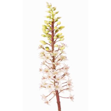 Fleur artificielle : lys à crête ZERFIM, blanc-vert, 90 cm