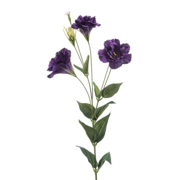 Fleur artificielle Lisianthus IRONA, violet foncé, 80cm