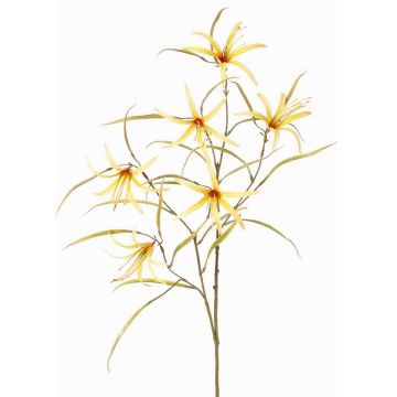 Branche décorative de liseron TYZANS, jaune, 95 cm