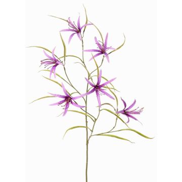 Branche décorative de lépidophore TYZANS, violette, 95 cm