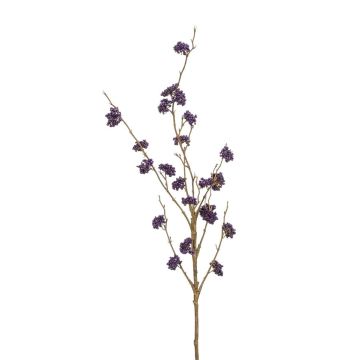 Branche artificielle Callicarpa bodinieri SILFIO avec des baies, violet foncé, 95cm