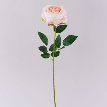 Fleur artificielle Rose CHERLEN, rose pâle, 60cm, Ø10cm