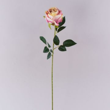 Fleur artificielle Rose CHERLEN, rose-crème, 60cm, Ø10cm