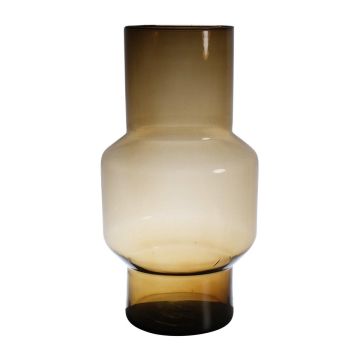 Vase en verre FORTUNATO, recyclé, orange-brun-transparent, 35cm, Ø19cm Vase en verre FORTUNATO, recyclé, orange-brun-transparent, 35cm, Ø19cm