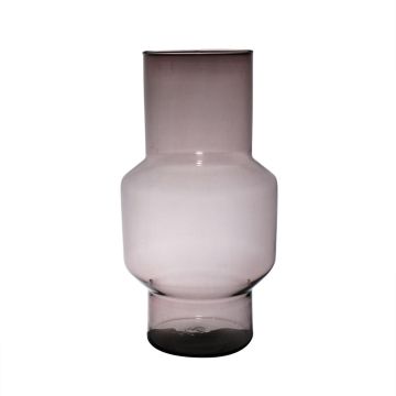 Vase en verre FORTUNATO, recyclé, violet-transparent, 35cm, Ø19cm