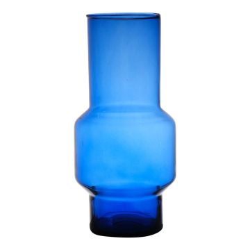 Vase en verre FORTUNATO, recyclé, bleu-transparent, 30cm, Ø14cm Vase en verre FORTUNATO, recyclé, bleu-transparent, 30cm, Ø14cm