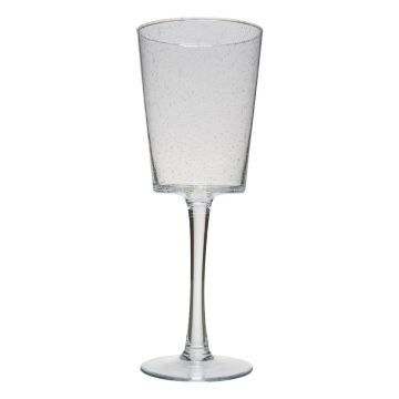 Verre à pied XXL KERRIN avec bulles, transparent, 45cm, Ø17cm