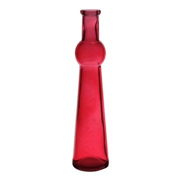 Vase décoratif REYNALDO en verre, rouge-transparent, 23cm, Ø5,5cm Vase décoratif REYNALDO en verre, rouge-transparent, 23cm, Ø5,5cm