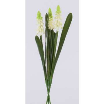 Fleur décorative Botte de muscari NESANET, blanc, 20cm Fleur décorative Botte de muscari NESANET, blanc, 20cm
