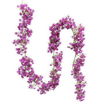 Guirlande de gypsophile artificielle LITAGO, violet, 180cm Guirlande de gypsophile artificielle LITAGO, violet, 180cm