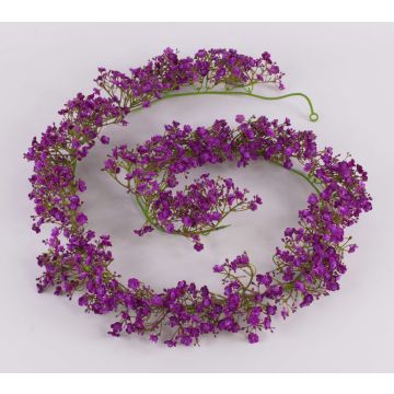 Guirlande de gypsophile artificielle LITAGO, violet, 180cm Guirlande de gypsophile artificielle LITAGO, violet, 180cm