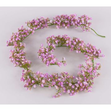 Guirlande de gypsophile artificielle LITAGO, rose-violet, 180cm Guirlande de gypsophile artificielle LITAGO, rose-violet, 180cm