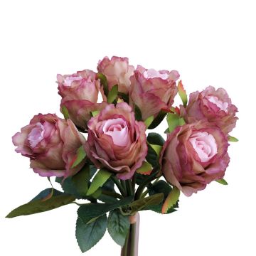 Bouquet de roses artificielles MURINET, violet-rose, 35cm Bouquet de roses artificielles MURINET, violet-rose, 35cm