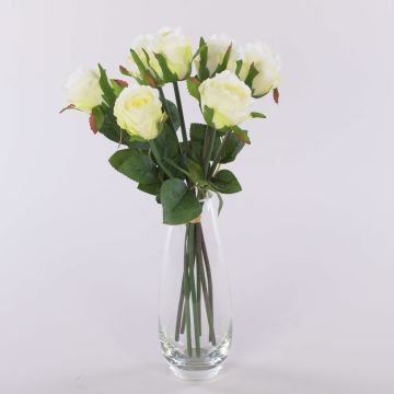 Bouquet de roses artificielles MURINET, blanc-crème, 35cm Bouquet de roses artificielles MURINET, blanc-crème, 35cm