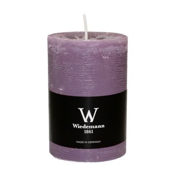 Bougie bloc AURORA, mauve, 10cm, Ø6,8cm, 42h - Made in Germany Bougie bloc AURORA, mauve, 10cm, Ø6,8cm, 42h - Made in Germany
