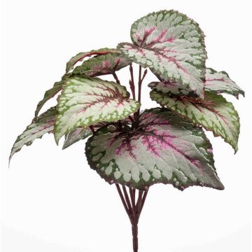 Plante artificielle « bégonia à feuilles » BLAROM sur tige, crossdoor, gris-rose, 25 cm