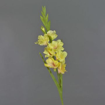 Fleur artificielle de glaïeul NOVNIF, jaune, 95 cm, Ø 6-9 cm