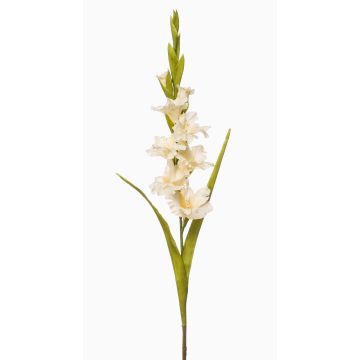 Fleur artificielle : glaïeul NOVNIF, crème, 95 cm, Ø 6-9 cm