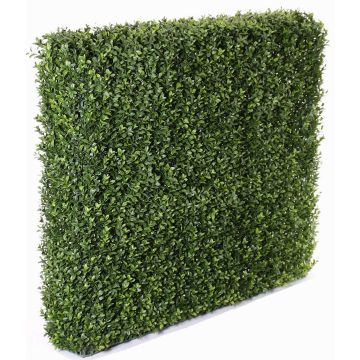 Haie de ficus artificielle TOM, cadre en métal, anti-uv, 100x18x80cm Haie de ficus artificielle TOM, cadre en métal, anti-uv, 100x18x80cm