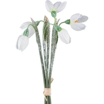 Botte de perce-neige artificielle PLONI, enneigé, blanc, 20cm Botte de perce-neige artificielle PLONI, enneigé, blanc, 20cm