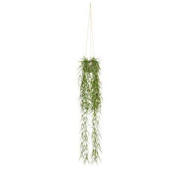 Panier suspendu avec rhipsalis artificiel SNOLTA en pot décoratif, vert, 90cm