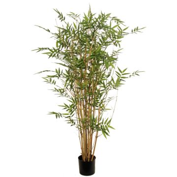 Plante artificielle en bambou KEAO, véritables tiges de bambou, 120 cm