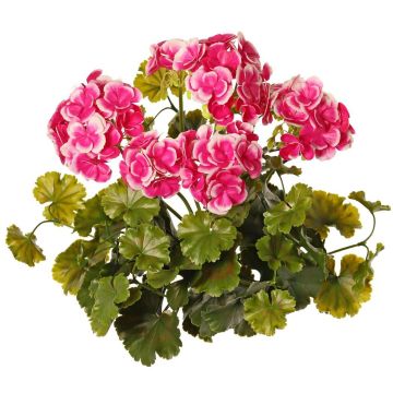 Géranium artificiel MALINA sur tige, crossdoor, rose-fuchsia, 40 cm