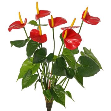 Anthurium artificiel NAKITA sur tige, rouge, 50 cm Anthurium artificiel NAKITA sur tige, rouge, 50 cm