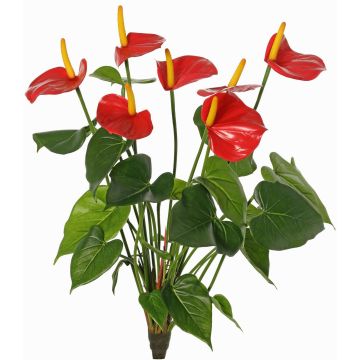 Anthurium artificiel NAKITA sur tige, rouge, 50cm Anthurium artificiel NAKITA sur tige, rouge, 50cm