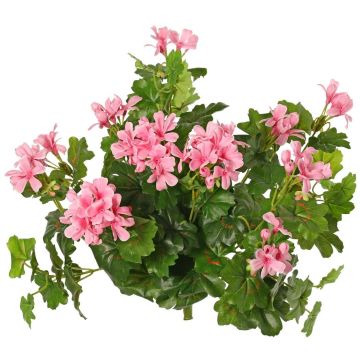Fleur artificielle de géranium MIA sur tige, rose clair, 40 cm, Ø 5-8 cm