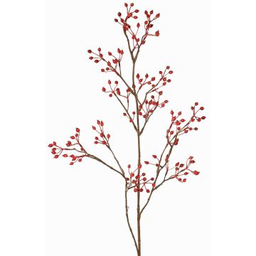 Branche décorative de rosier sauvage HIKERNO avec cynorrhodons, rouge, 100cm Branche décorative de rosier sauvage HIKERNO avec cynorrhodons, rouge, 100cm