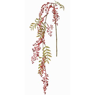 Branche de sorbier artificielle JANNAH avec fruits, rouge, 120cm Branche de sorbier artificielle JANNAH avec fruits, rouge, 120cm