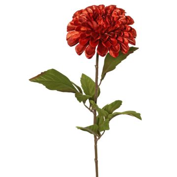 Dahlia en velours TINFAS, orange foncé, 60 cm, Ø 13 cm Dahlia en velours TINFAS, orange foncé, 60 cm, Ø 13 cm