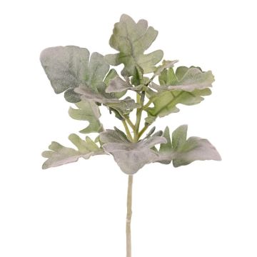 Branche artificielle de séneçon à feuilles velues MARDUAN, collection Eco, verte, 50 cm