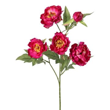 Branche artificielle de pivoine LARDUAN, collection Eco, rose vif, 60 cm, Ø 7 cm Branche artificielle de pivoine LARDUAN, collection Eco, rose vif, 60 cm, Ø 7 cm