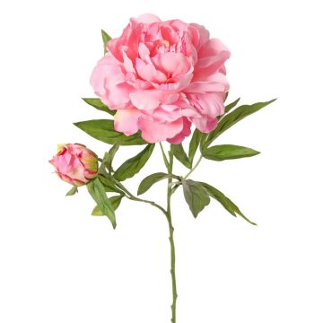Pivoine artificielle WARDUAN, collection Eco, rose, 65 cm, Ø 15 cm