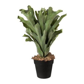 Plante artificielle fougère cornue FROHEL, pot décoratif, verte, 45 cm Plante artificielle fougère cornue FROHEL, pot décoratif, verte, 45 cm