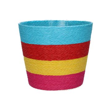 Panier à fleurs NERIONKO MULTI, turquoise-rouge-jaune-rose, 13 cm, Ø 15,5 cm Panier à fleurs NERIONKO MULTI, turquoise-rouge-jaune-rose, 13 cm, Ø 15,5 cm