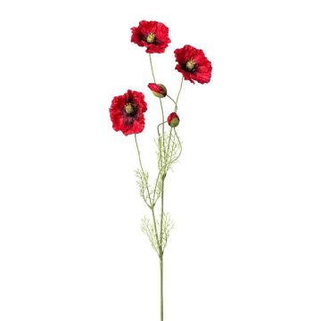 Branche artificielle Coquelicot TERNAS, rouge, 90cm
